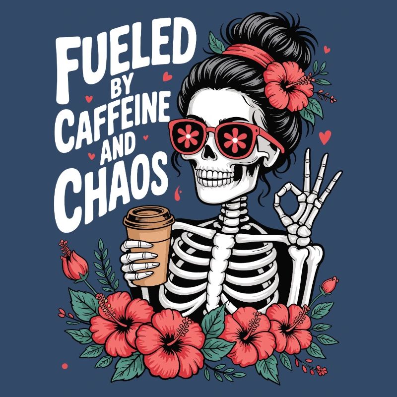 Mutter Koffein Mutter Skelett Kaffee
