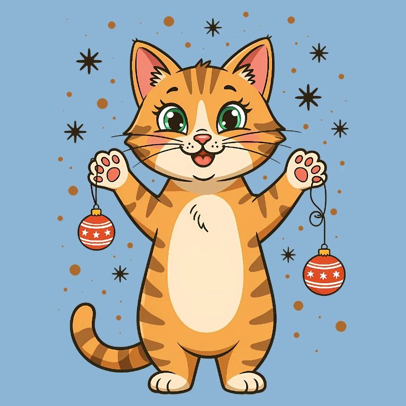 Chat Pull de Noël Chats Noël Drôle de Noël