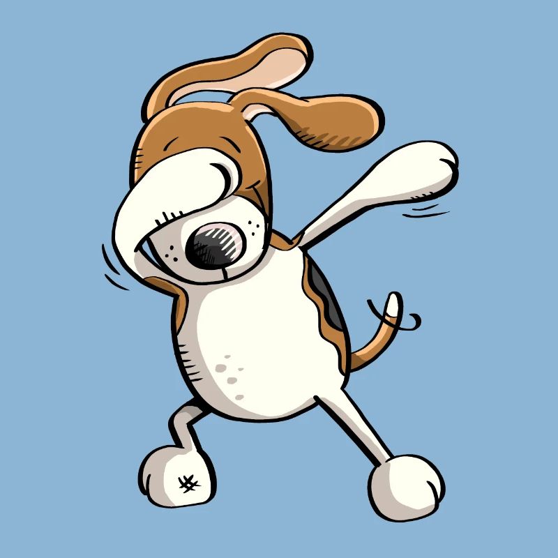Funny Dab Dance Beagle Dog Comic Gift