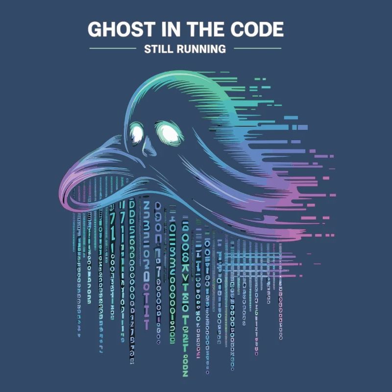 Ghost in the Code T-Shirt Programmierer IT Nerd