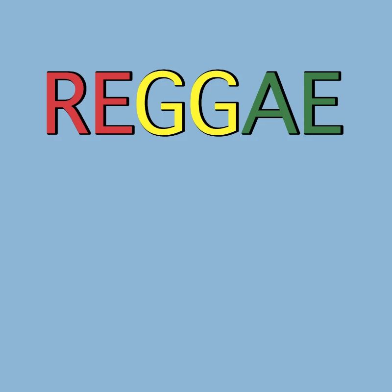 Reggae Color Code Lettering
