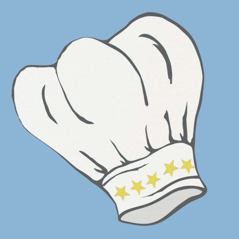 Chef's hat star pattern, cooking, gifting men