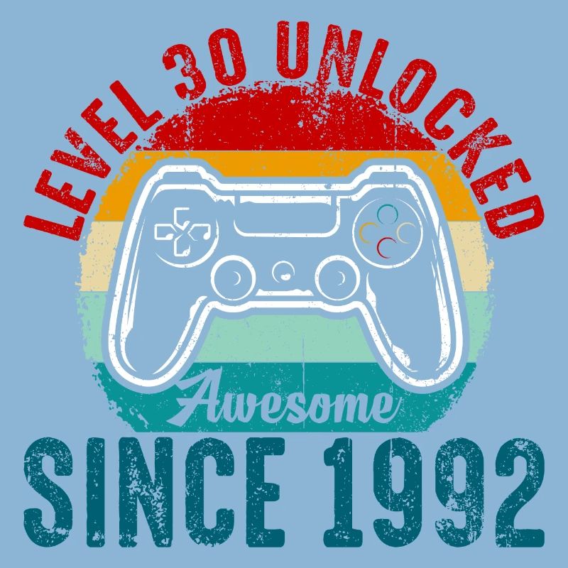 Level 30 Entsperrtes Retro-Controller-Tee