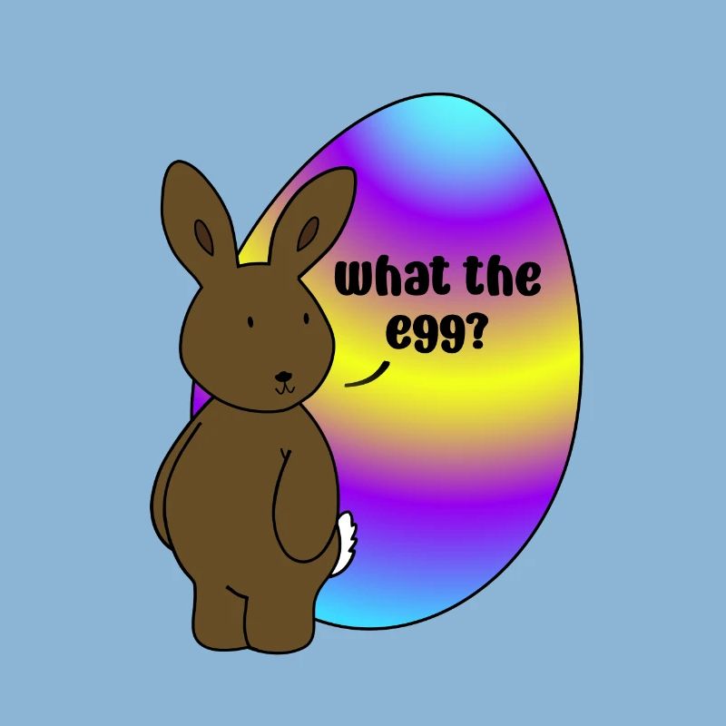 Happy Easter - Easter Bunny with Easter Egg