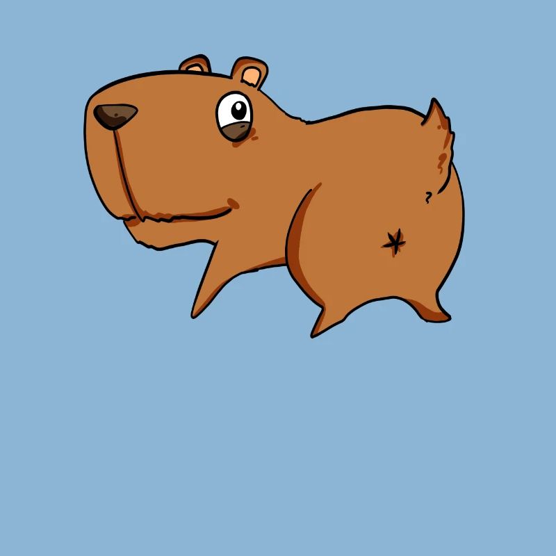 Capybara from behind - Capybara butt