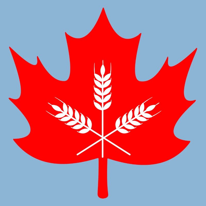 Canada maple leaf grain logo