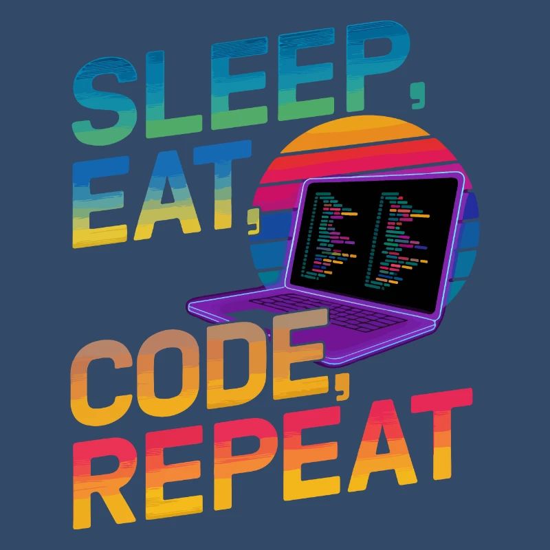 Sleep Eat Code Repeat Geschenk für Coder