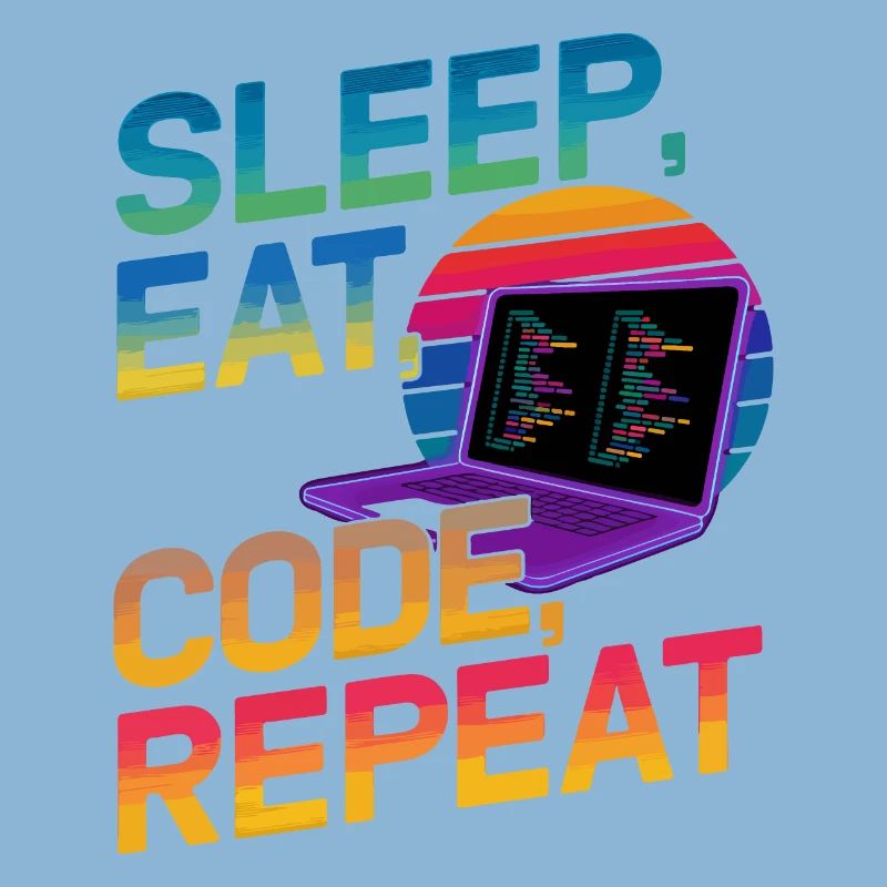 Sleep Eat Code Repeat Geschenk für Coder