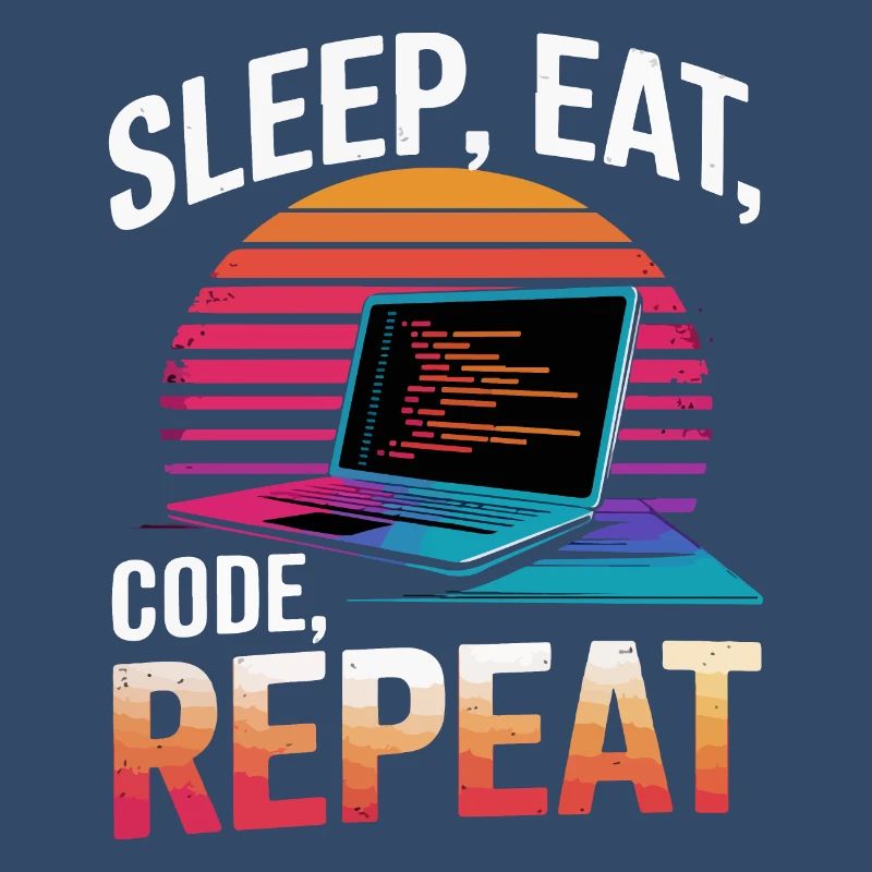 Sleep Eat Code Repeat Gift Programmeur Développeur