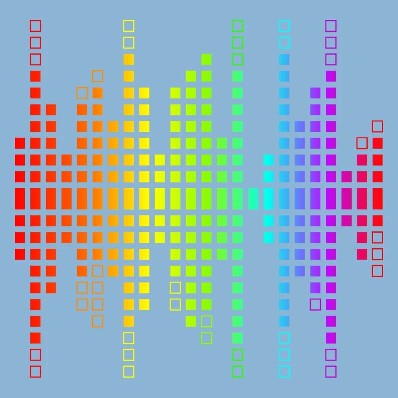 Vibrant Equalizer Sound Wave Pattern