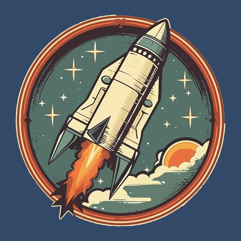 Fusée Rétro - Fusée Spatiale