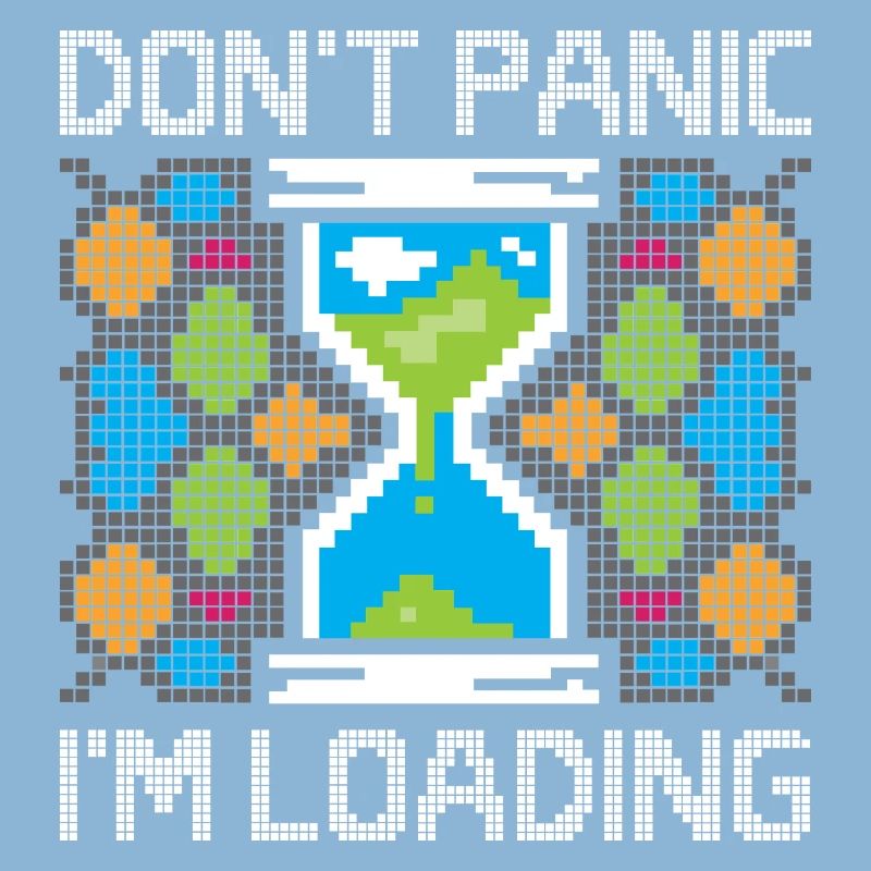 Pixel Gaming Loading – Don't Panic Hourglass