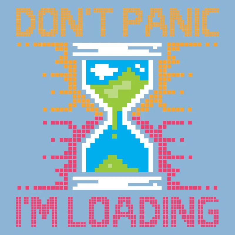Don't Panic – Pixel Loading Hourglass