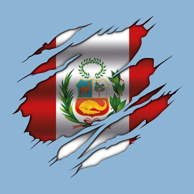 Drapeau du Pérou - Drapeau déchiré