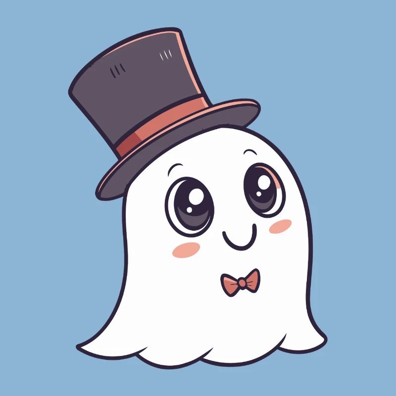 Chic Ghost Hat and Bow