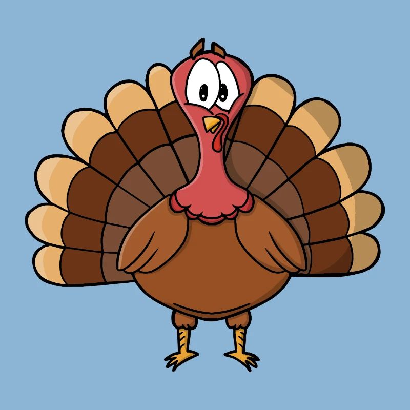 Dinde à queue large