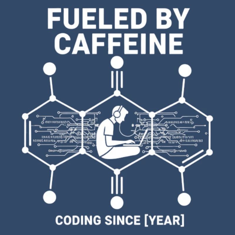 Alimenté par la caféine Coding Chemise | Programmeur
