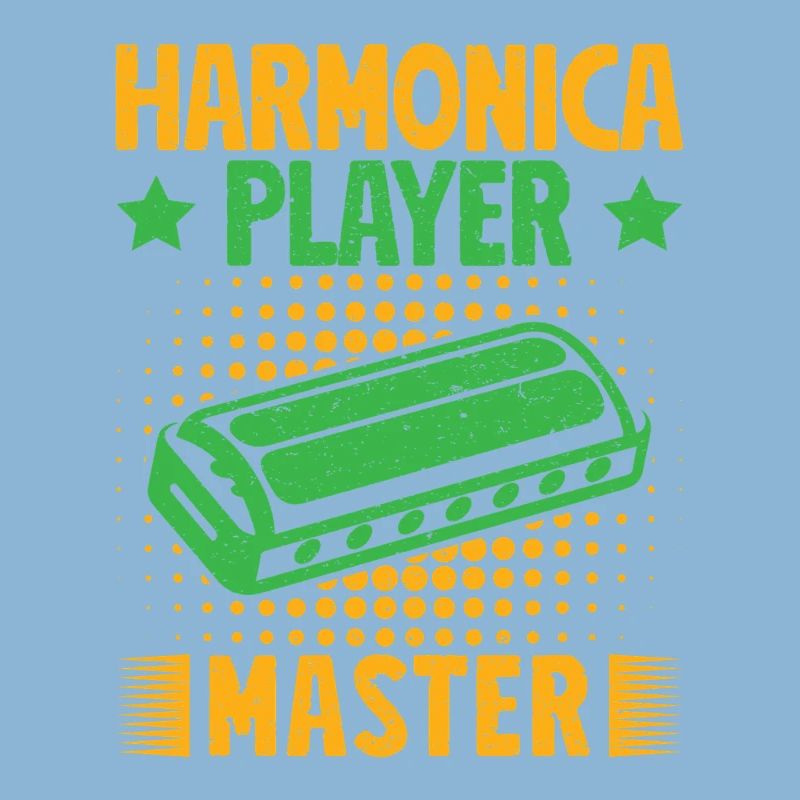 Funny Harmonica Player Master Harmonica