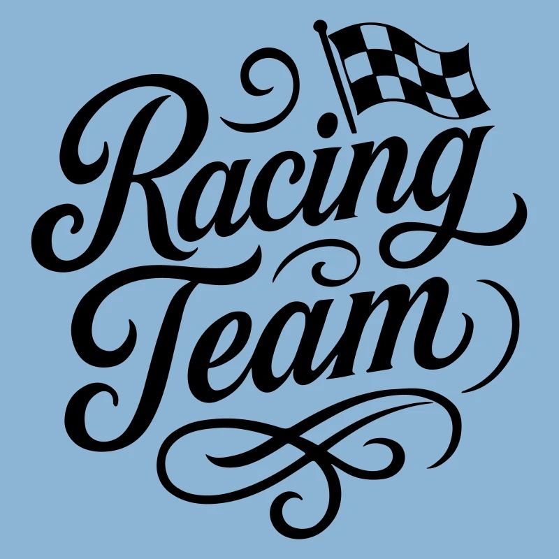 Drapeau de course de l’équipe de course