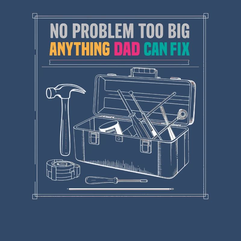 Dad Fix It Toolbox Graphic
