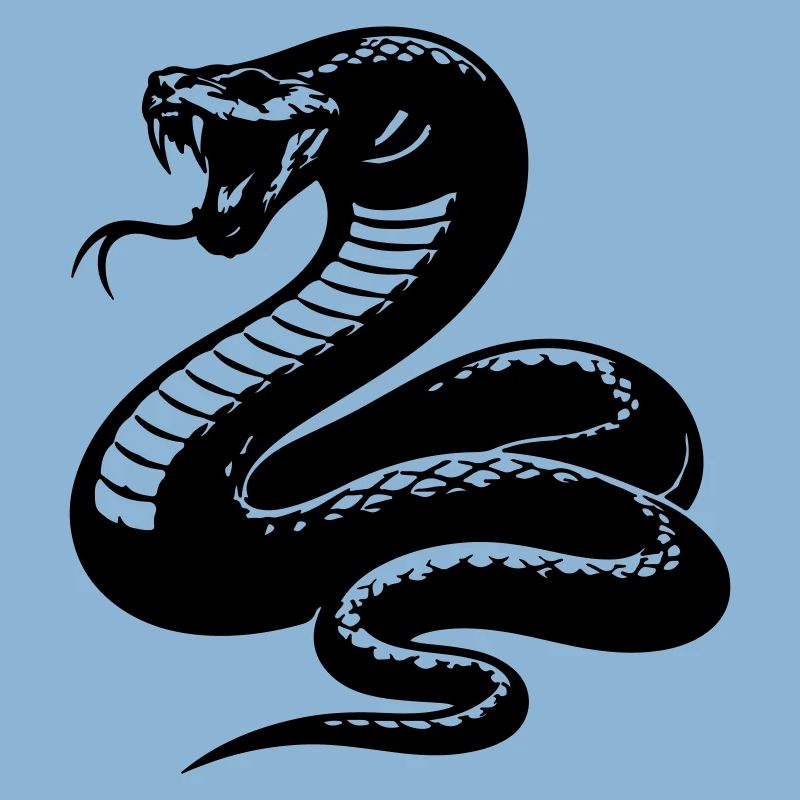 Silhouette du python serpent