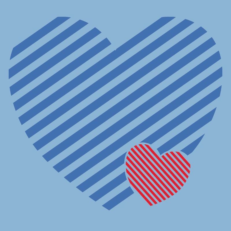 Double Heart - Design textile gift idea