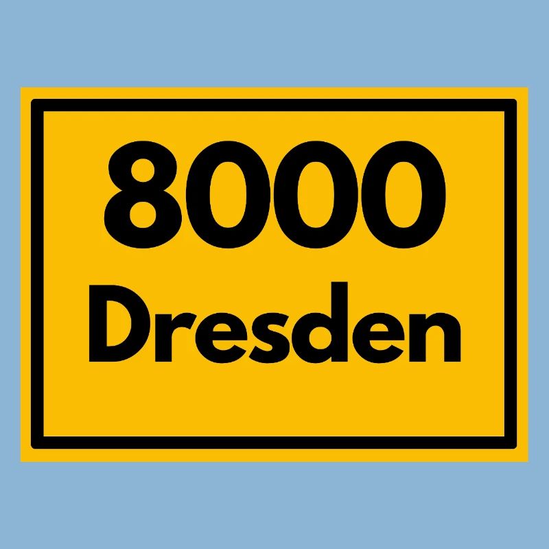 OLD POSTCODE POSTCODE RETRO 8000 DRESDEN ELBE