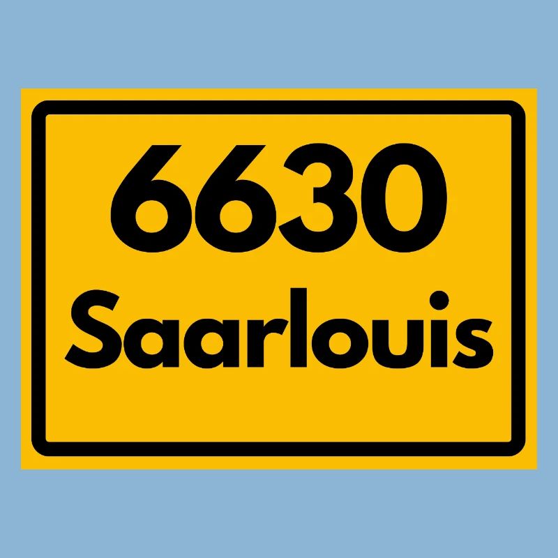 OLD POSTCODE POSTCODE RETRO 6630 SAARLOUIS HEIMAT