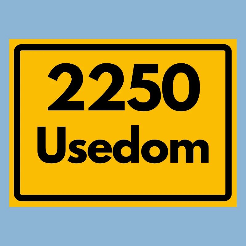 OLD POSTCODE POSTCODE RETRO 2250 USEDOM HEIMAT