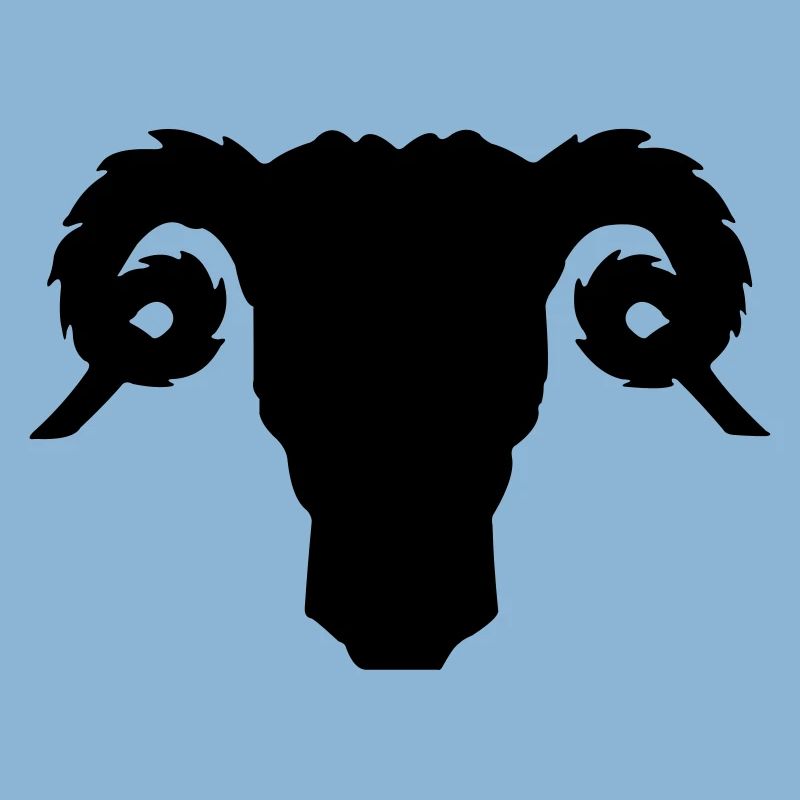 Bock- oder Rammkopfschattenbild