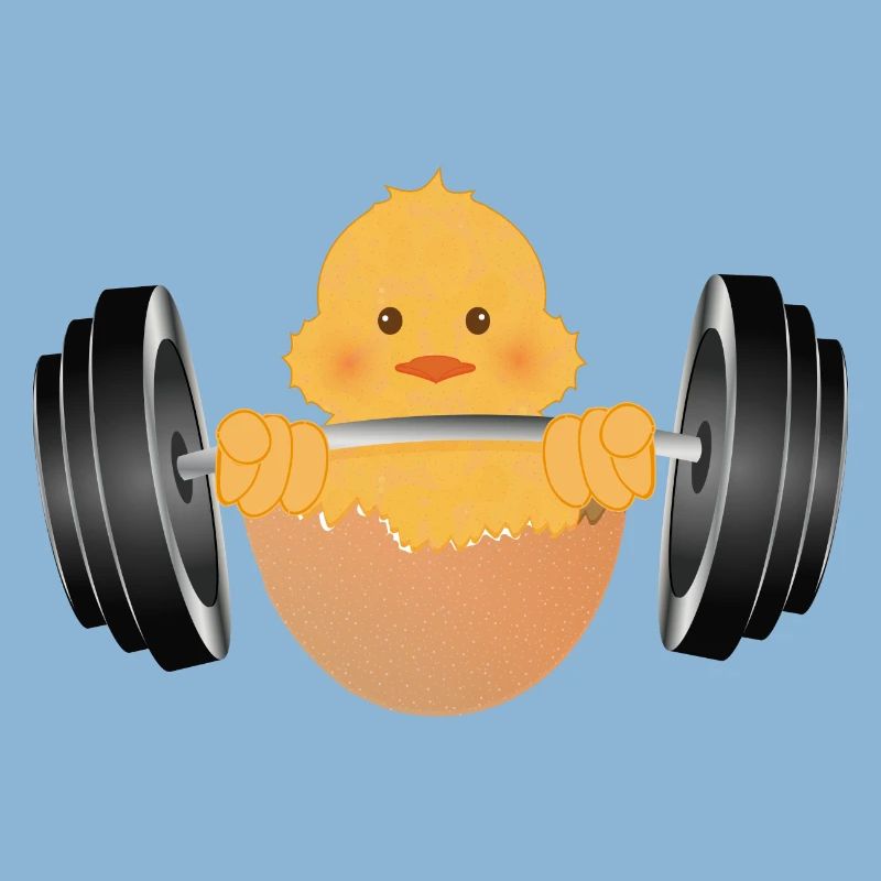 Bodybuilder chick with dumbbell during workout