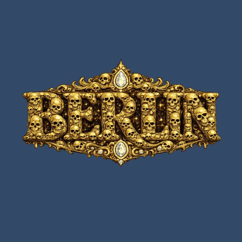 Barocker BERLIN mit Totenschädel