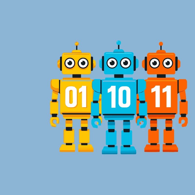 Robot 01 10 11 – Binary Sci-Fi Design