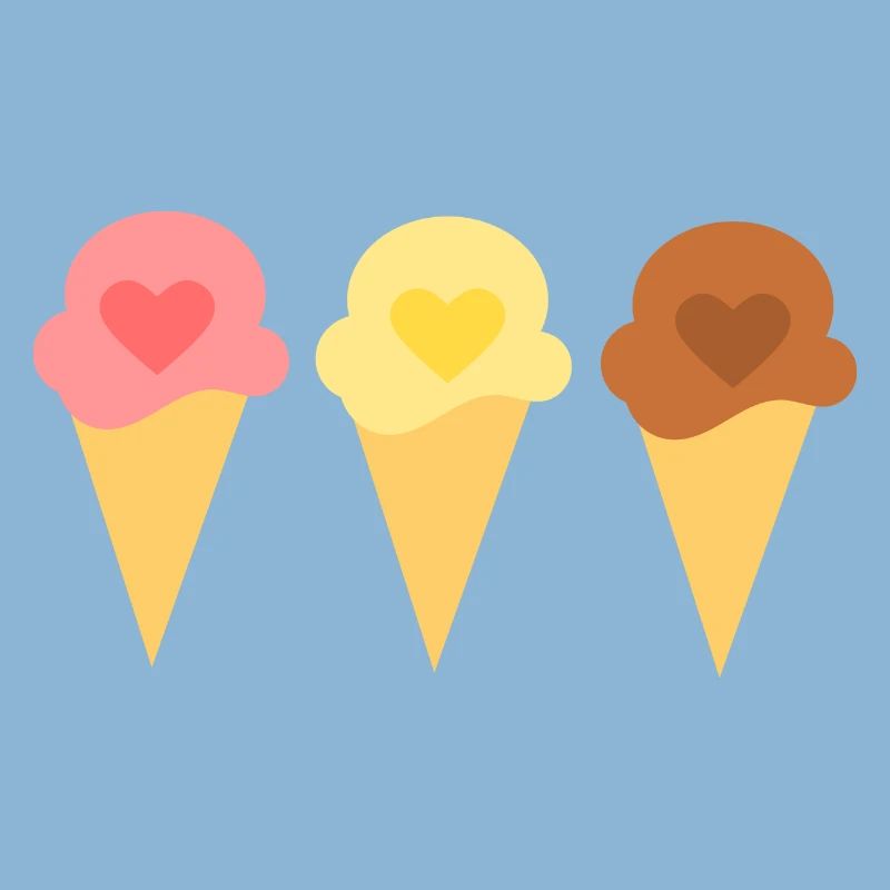 Eis Herz Eiscreme Erdbeereis Eisdiele Geschenk