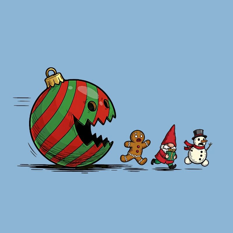 Verschlingende Weihnachtskugel Ornament