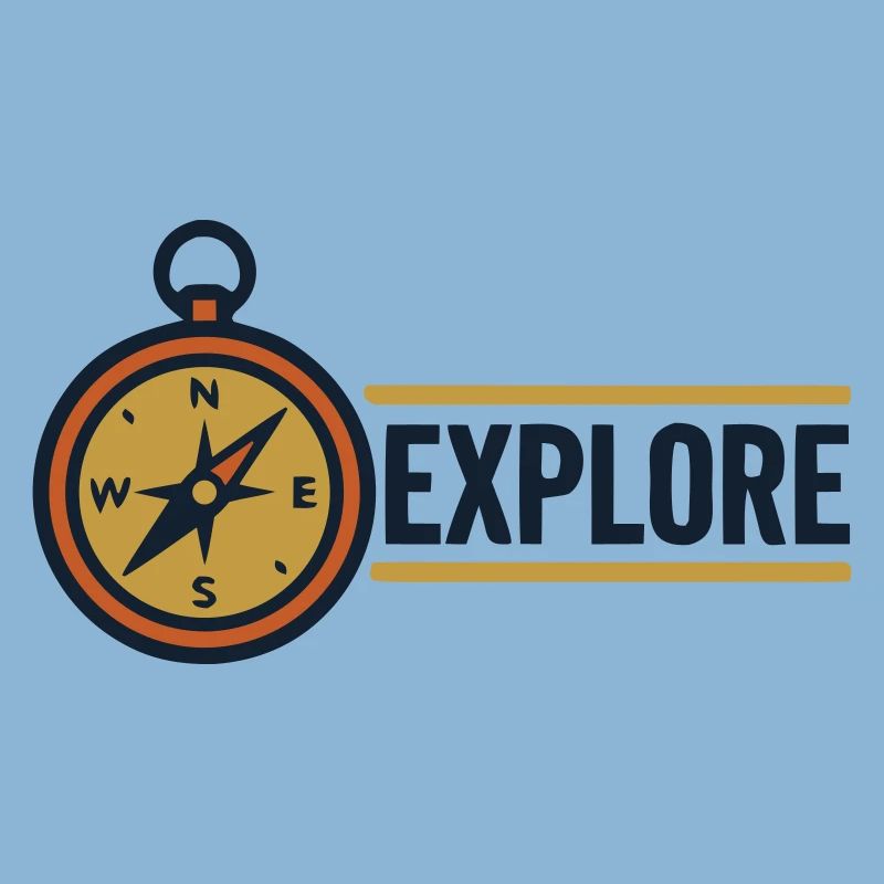 Explore Compass Discover Text
