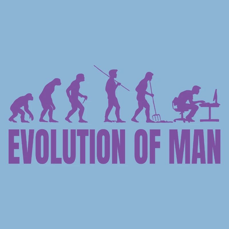 Programmer Computer Freak Evolution Retro