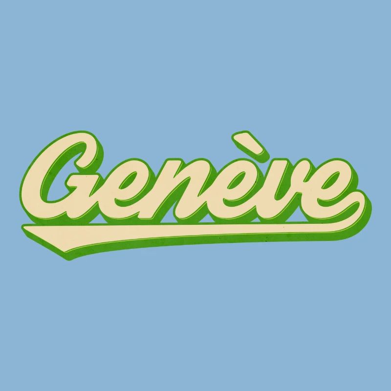 Genève Retro Script Lime