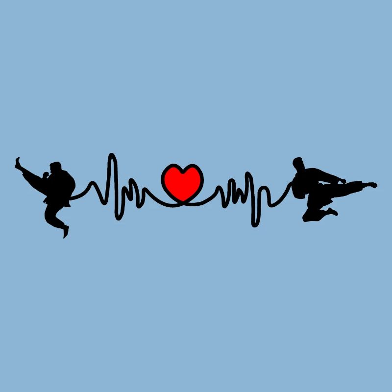 Karate Cardio oder Herzfrequenz mit Karate-Kicks