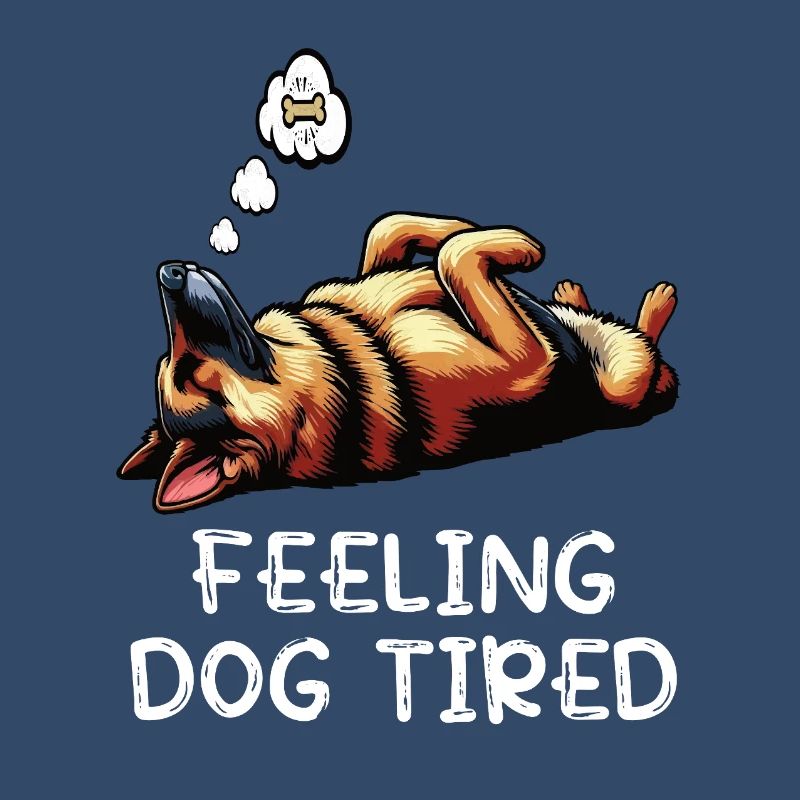 Feeling Dog Tired German Shepherd