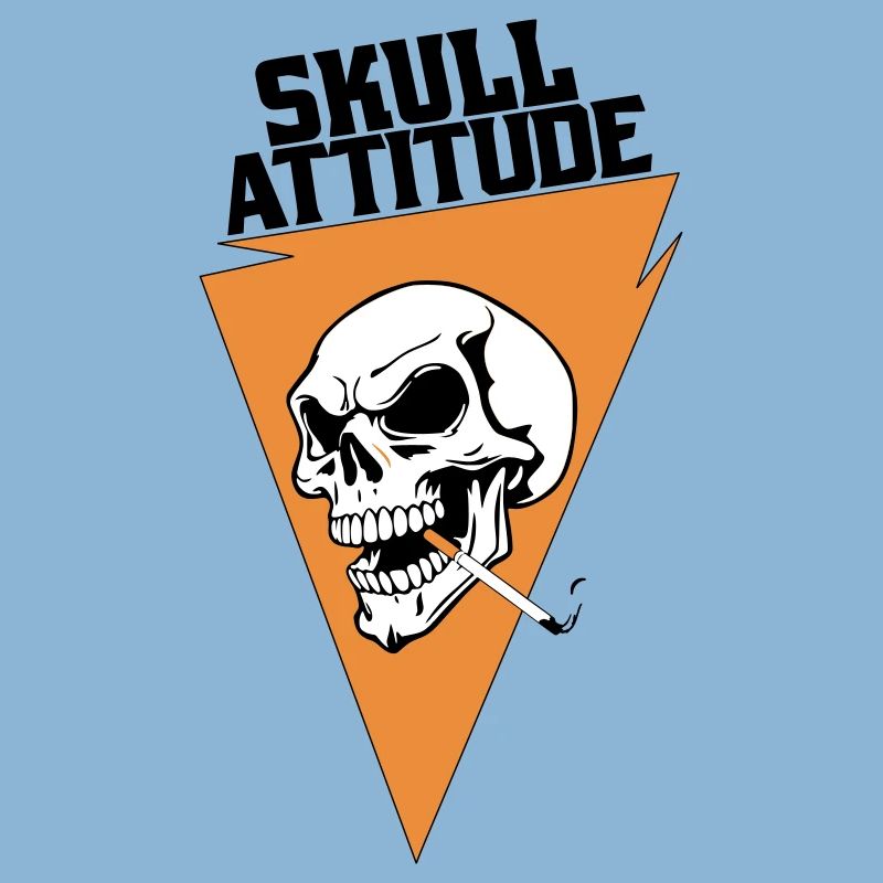 Rebel Skull with Triangle Cigarette