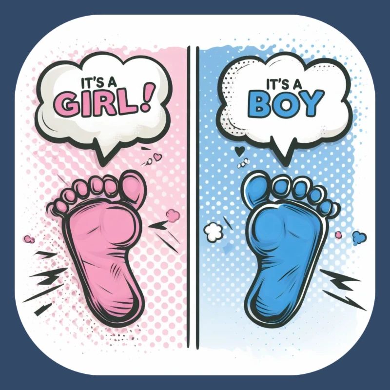 Füße Geschlecht Baby Junge oder Mädchen