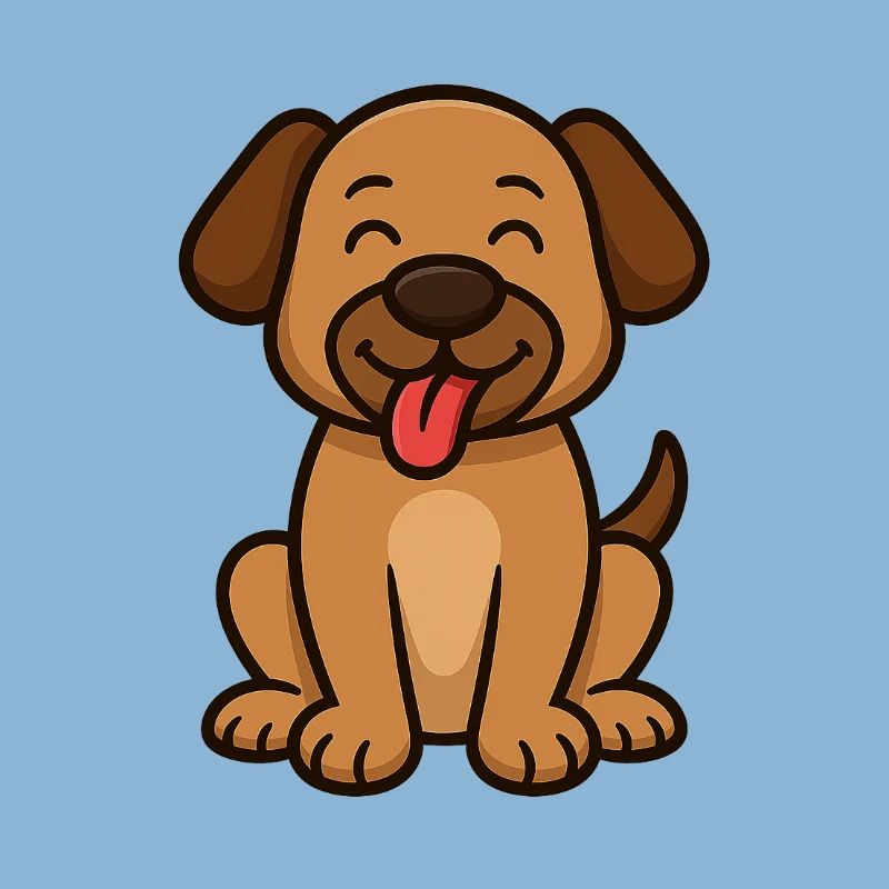 Chien mignon - Conception de style dessin animé