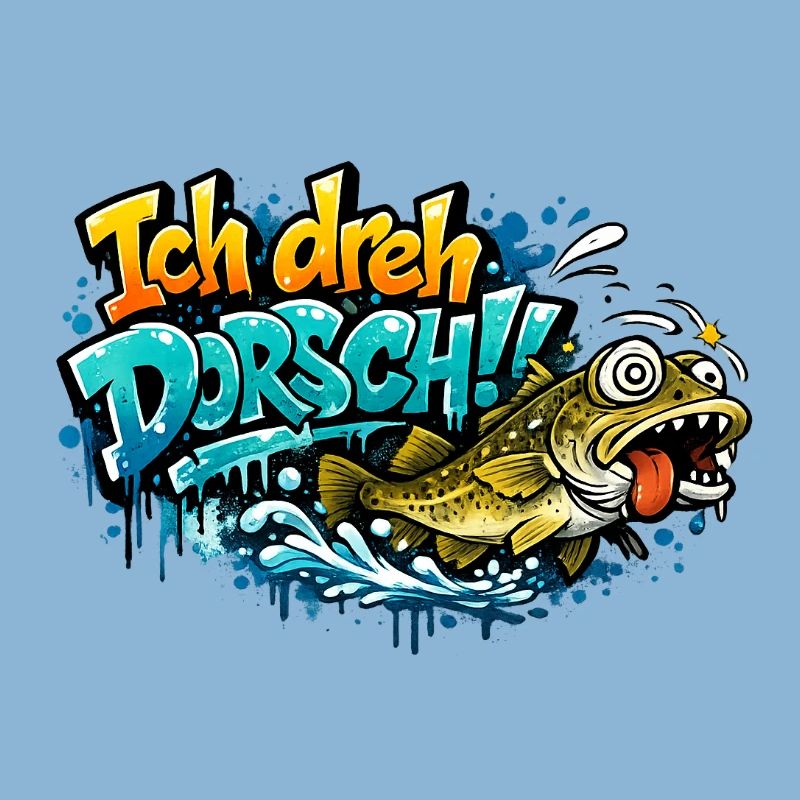 I Shoot Cod Graffiti Fish