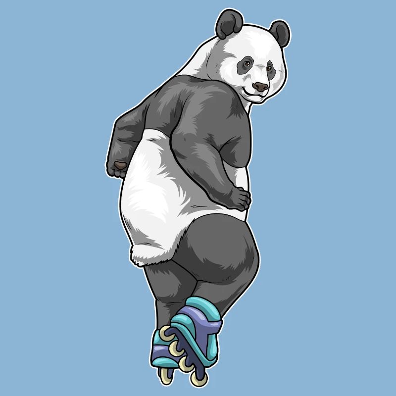 Panda Inline skating roller skates