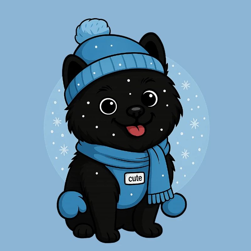 Cuddly Dog Winter Magic