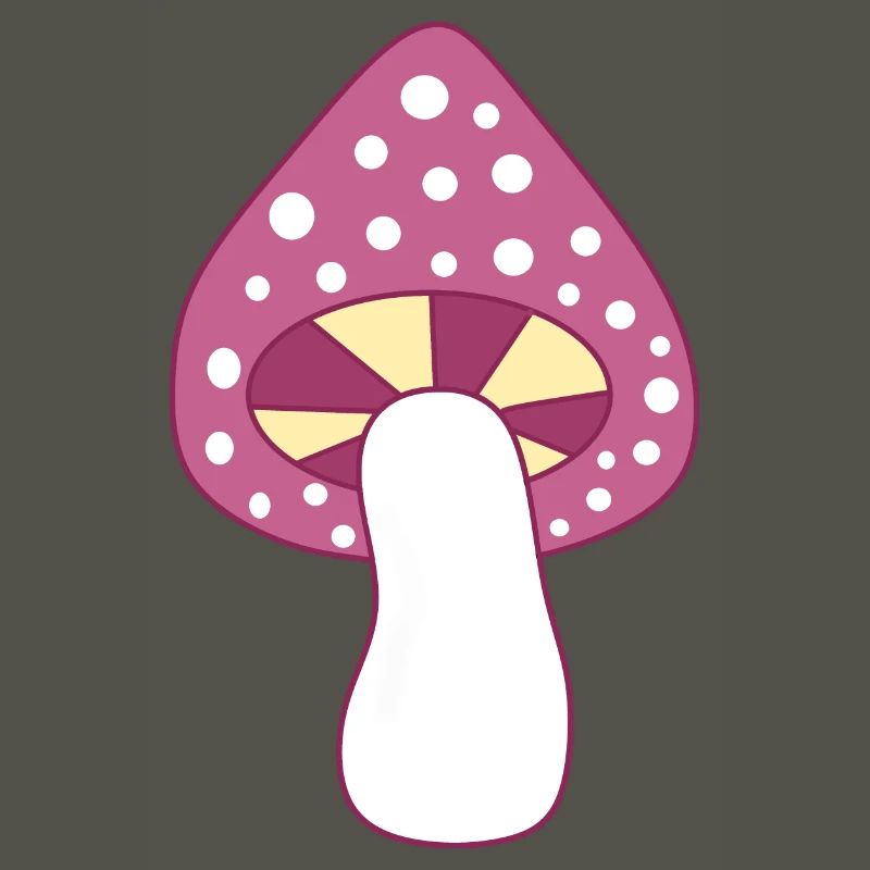 Mushroom fly agaric violet pattern customizable