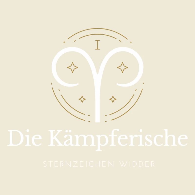 Widder Sternzeichen Logo Widder