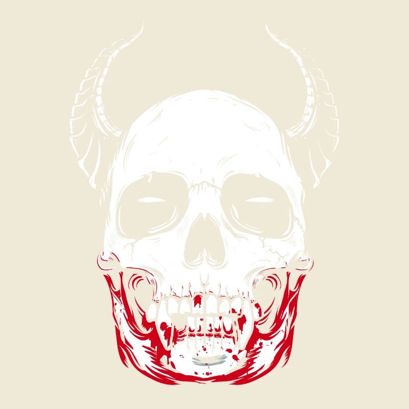 Vampire skeleton horror skull