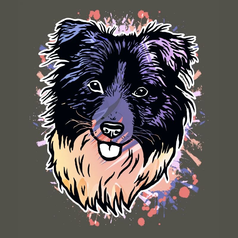 Border Collie éclaboussures de couleur